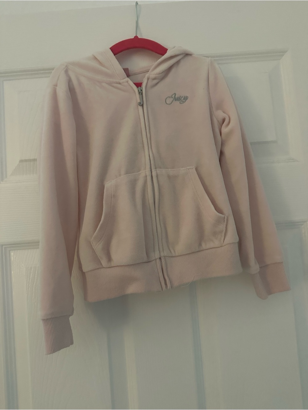 Juicy Couture Light Pink Hooded Zip Sweatshirt & Pant Set